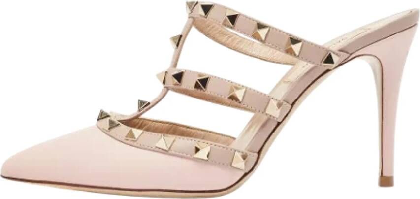 Valentino Vintage Pre-owned Leather sandals Pink Dames