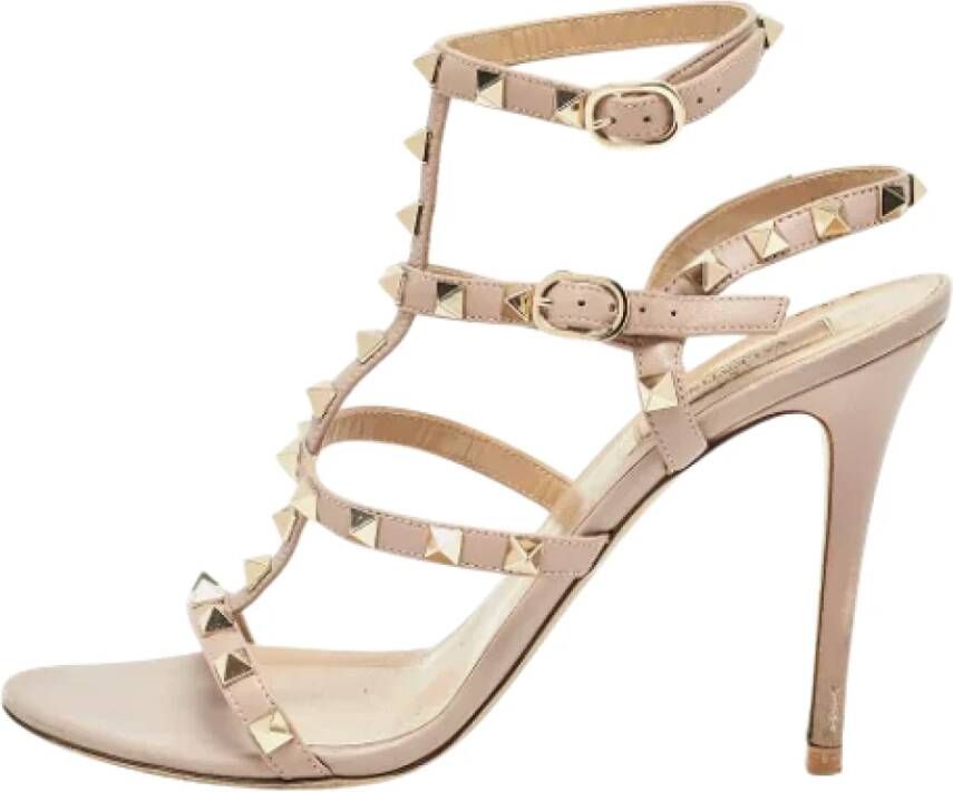 Valentino Vintage Pre-owned Leather sandals Pink Dames