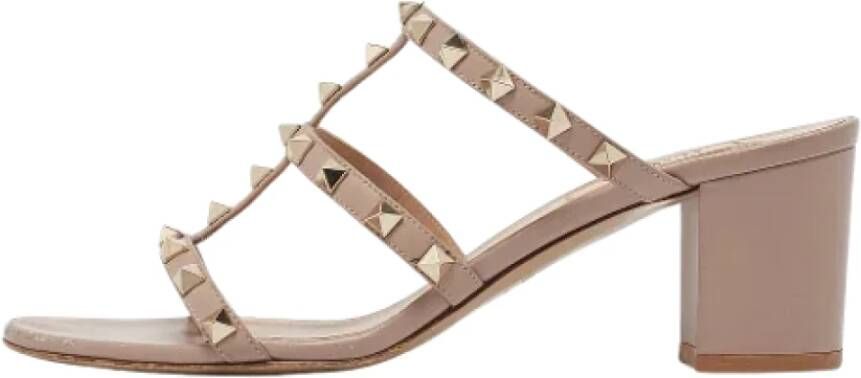 Valentino Vintage Pre-owned Leather sandals Pink Dames