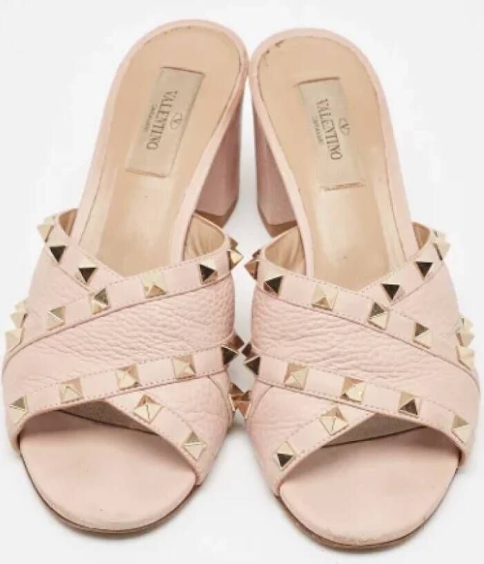 Valentino Vintage Pre-owned Leather sandals Pink Dames