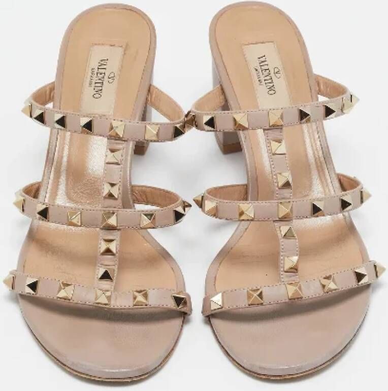 Valentino Vintage Pre-owned Leather sandals Pink Dames