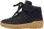 Valentino Vintage Pre-owned Leather sneakers Black Dames - Thumbnail 1