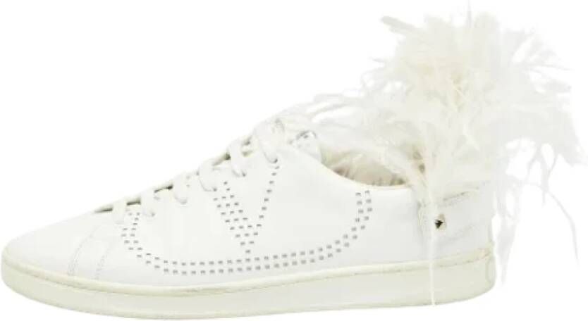 Valentino Vintage Pre-owned Leather sneakers White Dames