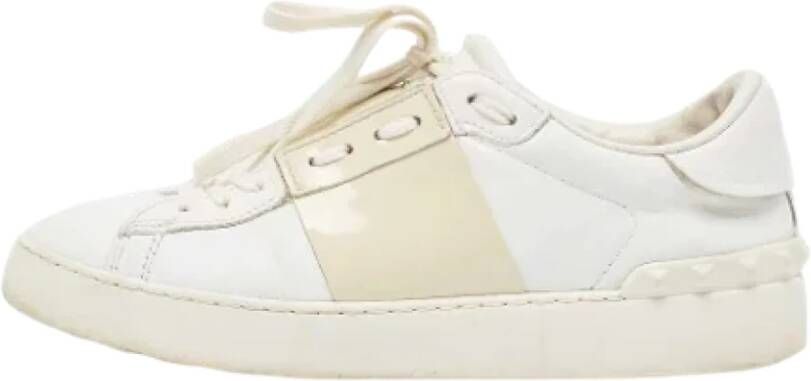 Valentino Vintage Pre-owned Leather sneakers White Dames