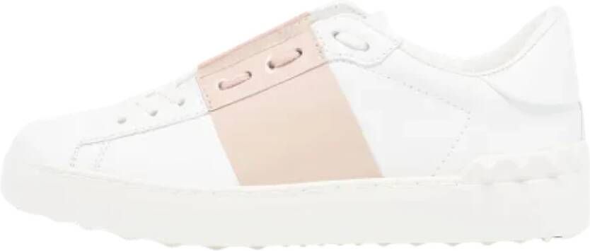 Valentino Vintage Pre-owned Leather sneakers White Dames