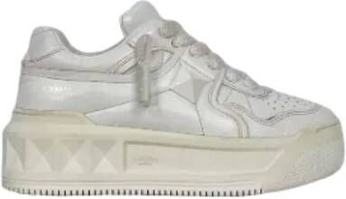 Valentino Vintage Pre-owned Leather sneakers White Dames