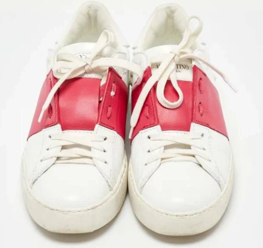 Valentino Vintage Pre-owned Leather sneakers White Dames