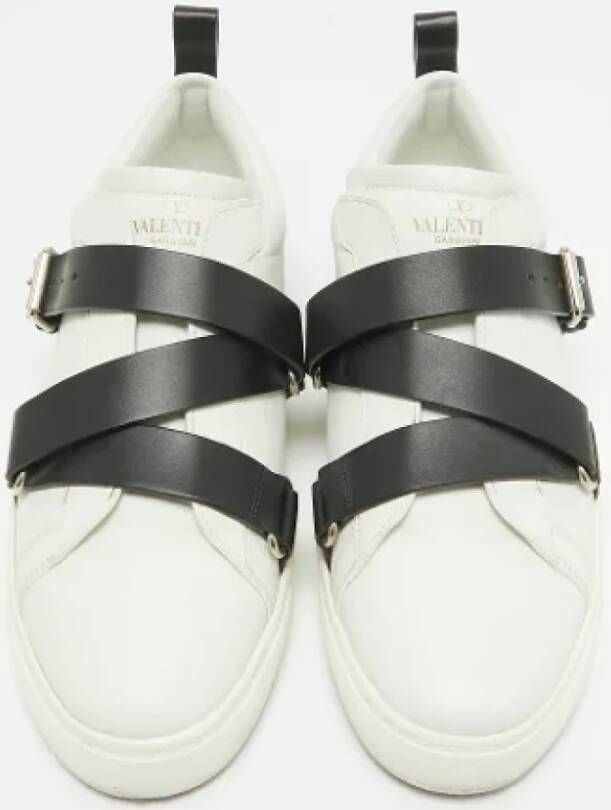 Valentino Vintage Pre-owned Leather sneakers White Dames