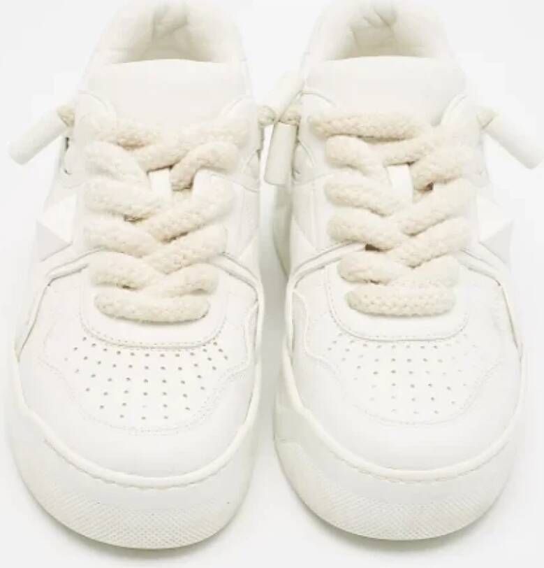 Valentino Vintage Pre-owned Leather sneakers White Dames