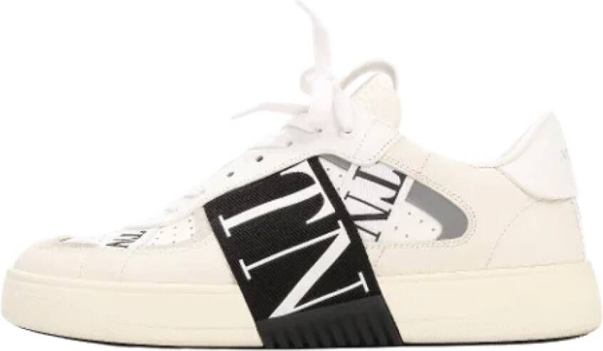 Valentino Vintage Pre-owned Leather sneakers White Heren