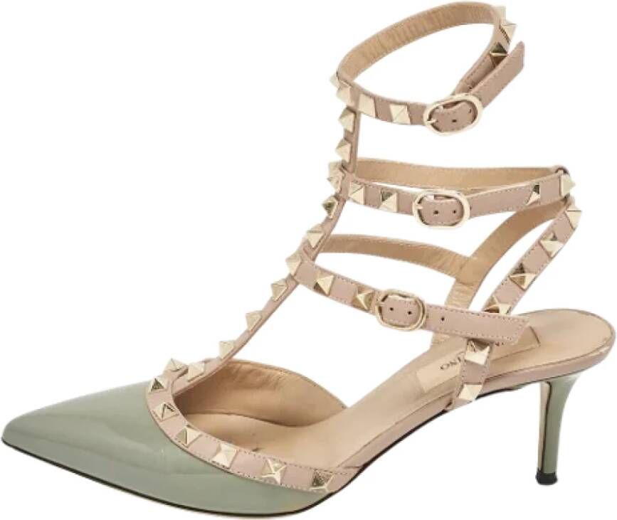 Valentino Vintage Pre-owned Metal heels Green Dames