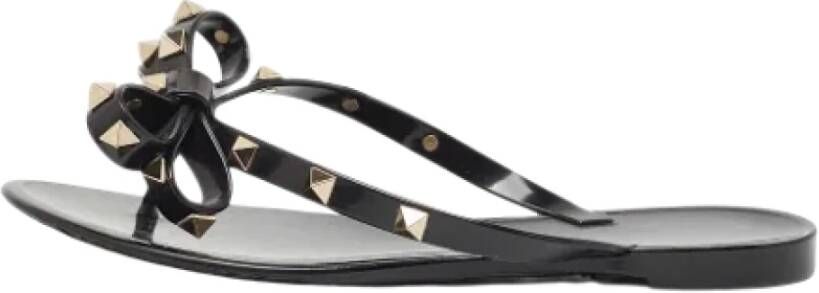 Valentino Vintage Pre-owned Rubber flats Black Dames