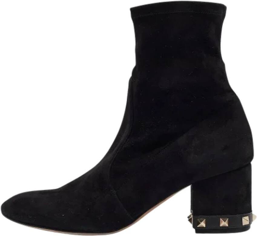 Valentino Vintage Pre-owned Suede boots Black Dames