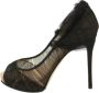 Valentino Vintage Pre-owned Tulle heels Black Dames - Thumbnail 1