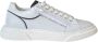 Valentino Witte leren sneaker met rits White Heren - Thumbnail 1