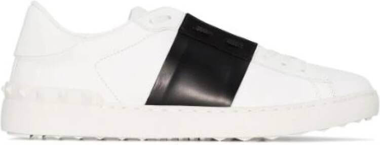 Valentino Garavani Panelled Sneakers met Side Stripe Detailing White Heren