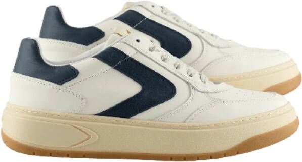 Valsport 1920 Blauw Wit Leren Sneakers Aangepaste Zool White Heren