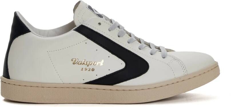 Valsport 1920 Klassieke Leren Sneakers Wit Zwart White Heren