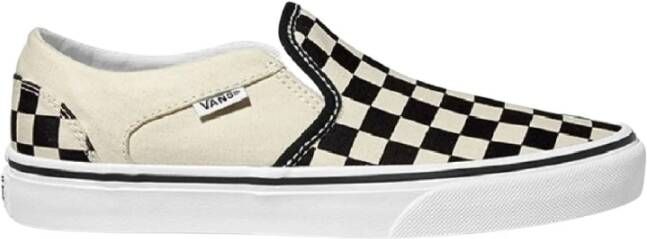 Vans Asher Checkers Wit Heren