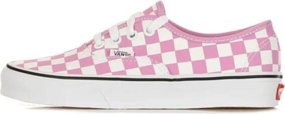 Vans Authentic Checkerboard Orchid True White Lage Schoen Pink Dames