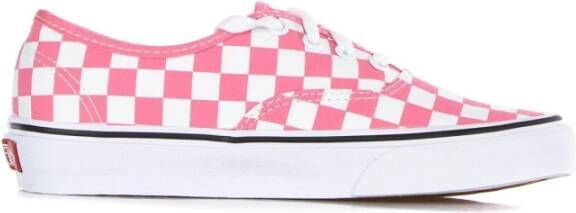 Vans Authentieke Geruite Roze Sneaker Pink Dames