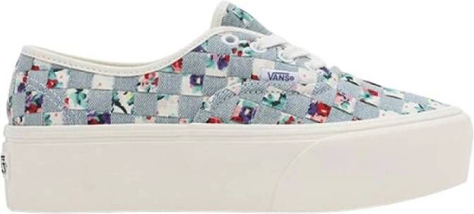 Vans Authentieke Stackform Blauw Multi-Kleur Sneakers Multicolor Dames