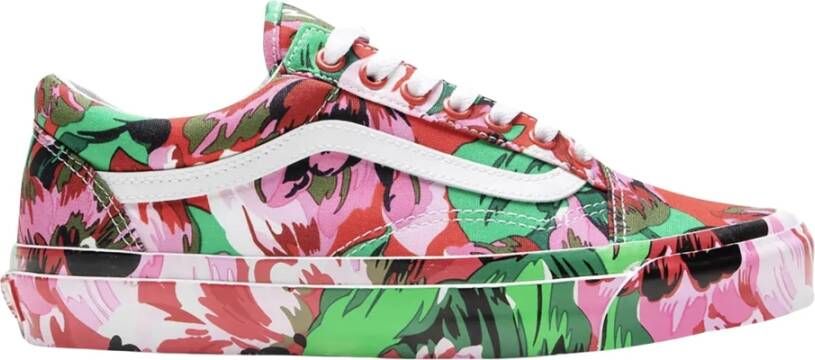 Vans Beperkte Oplage Bloemen Rood Wit Sneakers Multicolor Heren