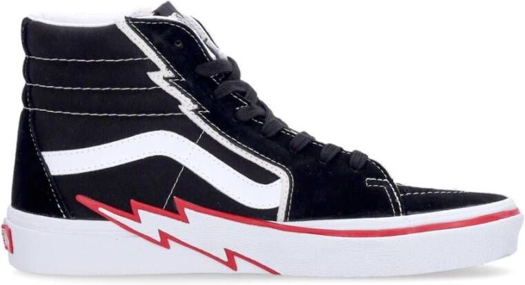 Vans Bolt High-Top Sneaker Zwart Rood Black Heren