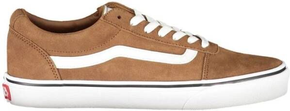 Vans Stijlvolle Lace-up Sportschoenen met Contrast Brown Heren