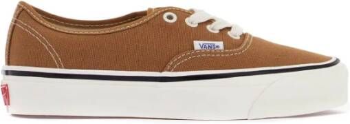 Vans Canvas Sneaker met Contrasterende Stiksels Brown Heren