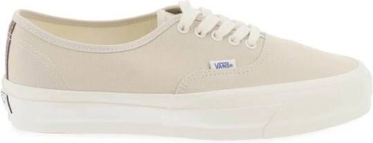 Vans Canvas Sneakers met Contrasterende Inzet Beige Dames