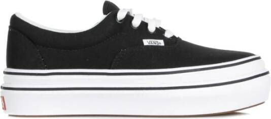 Vans Comfortabele Lage Schoen Zwart Wit Canvas Black Dames