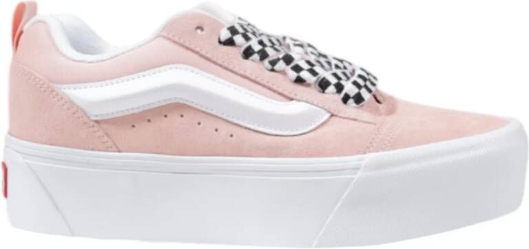 Vans Dames Leren Sneakers Herfst Winter Collectie Pink Dames