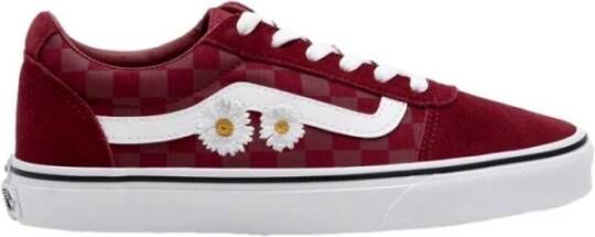 Vans Geborduurde Daisies Rumba Schoenen Red Dames