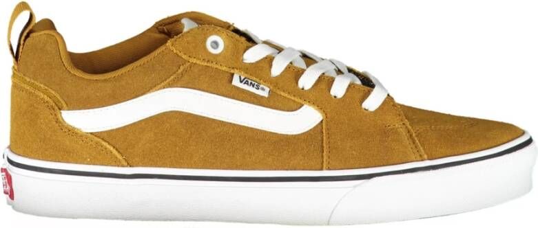 Vans Gele Herensportschoenen Veters Contrastdetails Brown Heren