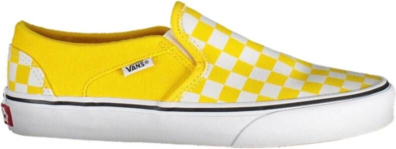 Vans Gele Polyester Sneaker met Elastische Details Yellow Dames