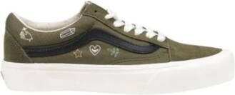 Vans Leren Damesschoenen Herfst Winter Collectie Green Dames