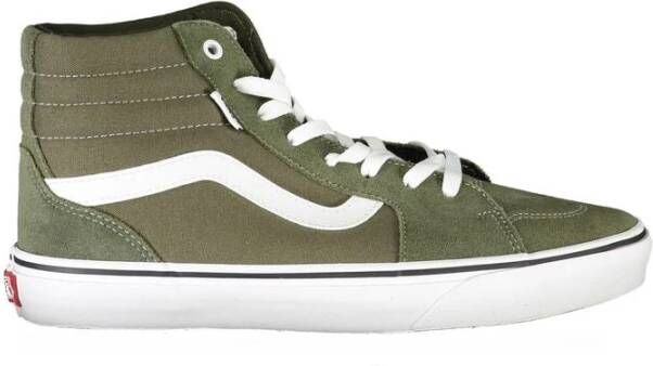 Vans Groene Polyester Sneaker met Veters Green Heren