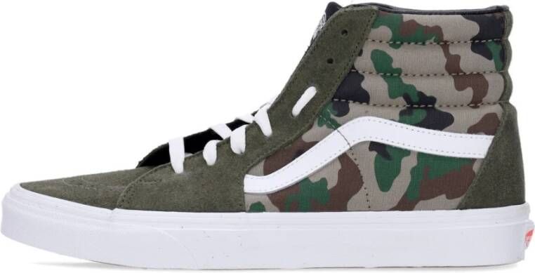 Vans Hoge Camo Sneaker Olijf Wit Multicolor Heren