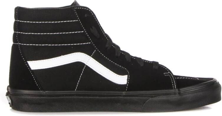 Vans Hoge Top Suède Canvas Sneaker Zwart Black Heren