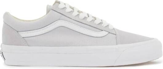 Vans Klassieke Canvas Sneakers met Leren Accenten Gray Heren