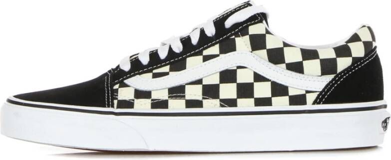 Vans Klassieke geruite lage sneakers Black Heren