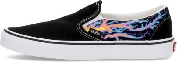 Vans Klassieke Slip On Elektrische Vlam Sneakers Black Heren