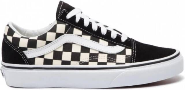 Vans Klieke Skateschoen Old Skool Zwart-Wit Black Unisex