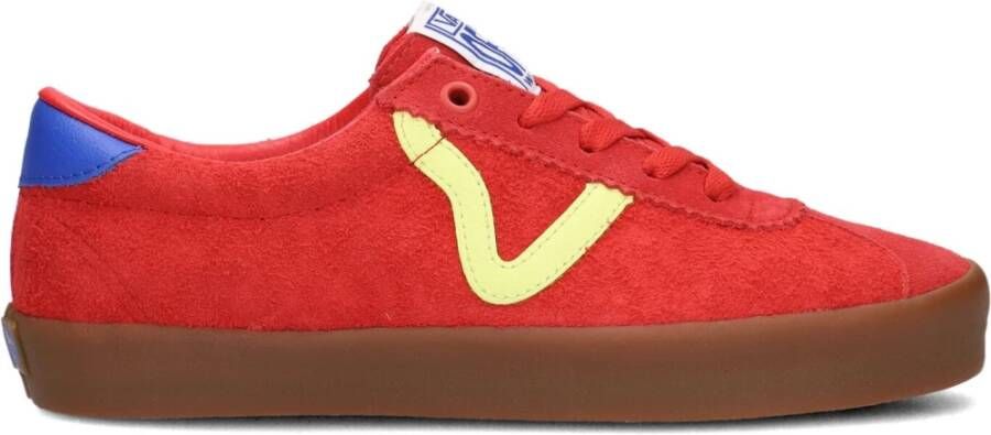 Vans Lage Sport Sneakers Rood Blauw Geel Red Dames