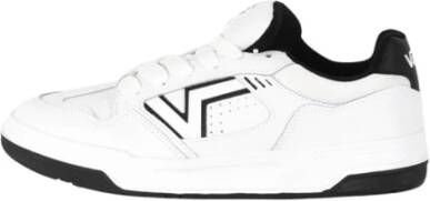 Vans Leren Sneakers met Rubberen Zool White Heren