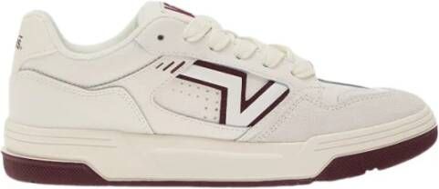 Vans Leren Sneakers met Rubberen Zool White Heren