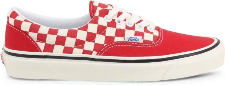 Vans Metalen Oogje Stof Sneakers Rubberen Zool Red Heren