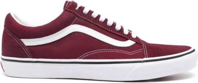 Vans Unisex Sneakers met Stoffen en Suède Bovenwerk Red