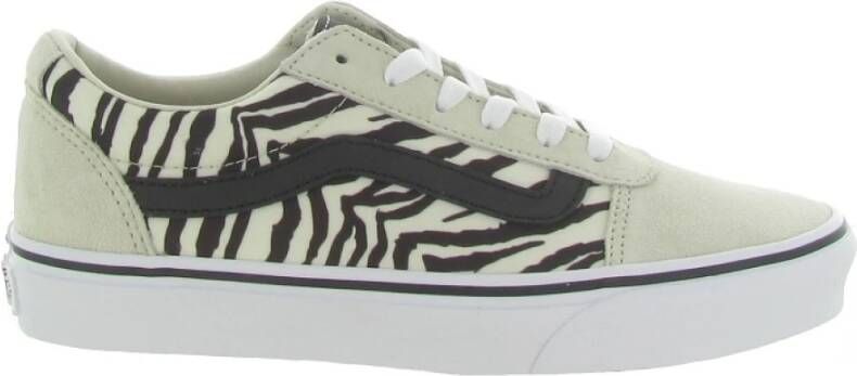 Vans Satin Tiger Hoge Schoenen Beige Dames